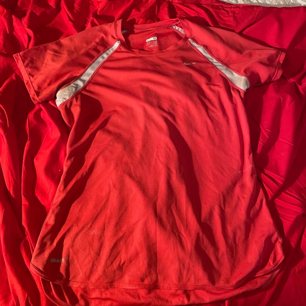 Coral Womens Nike Dri Fit Top